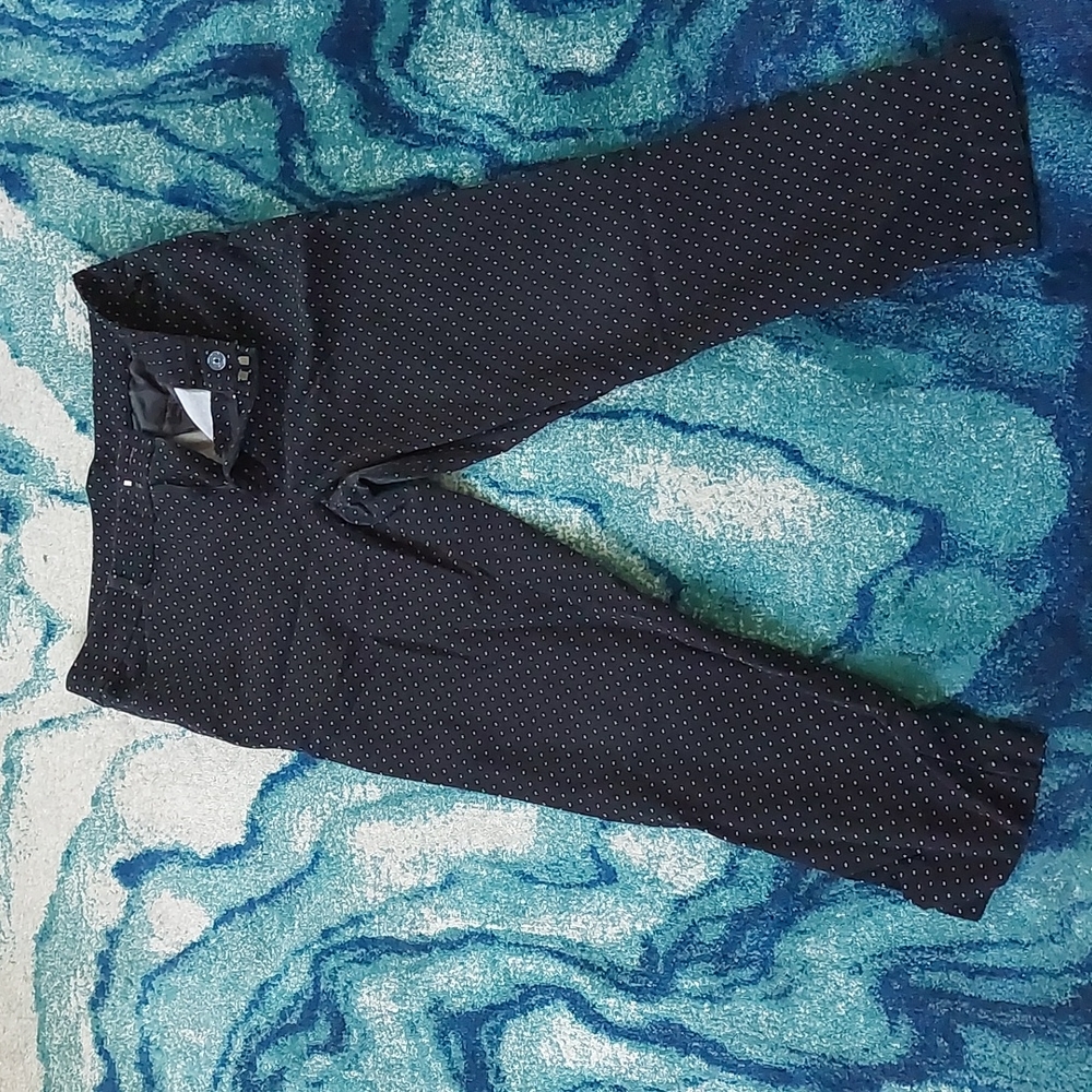 SIZE 14 FADED GLORY BLACK AND WHITE CHINOS